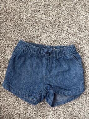 The Children's Place Girls Pull-On Denim-Style Shorts - Light Blue